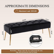 Upholstered Bedroom Ottoman Bench