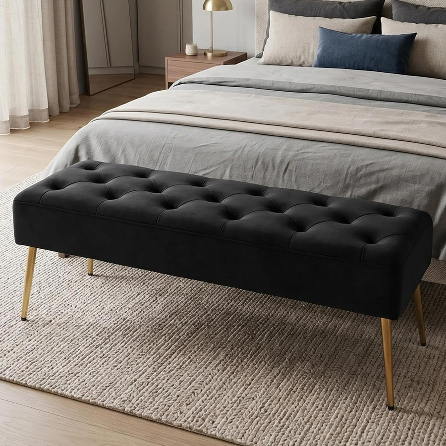 Upholstered Bedroom Ottoman Bench
