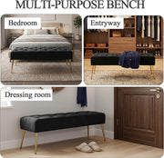 Upholstered Bedroom Ottoman Bench