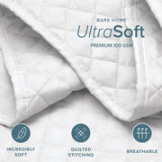 Solea Quilted Coverlet Set – White